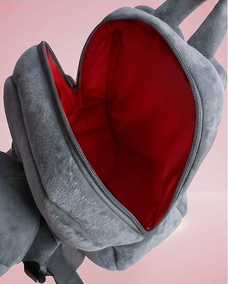 Kids Rabbit Velvet Doll Backpack – Mini Playschool & Kindergarten Bag (Ages 1–5 Years)