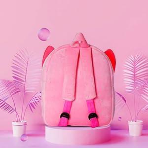 Kids Rabbit Velvet Doll Backpack – Mini Playschool & Kindergarten Bag (Ages 1–5 Years)