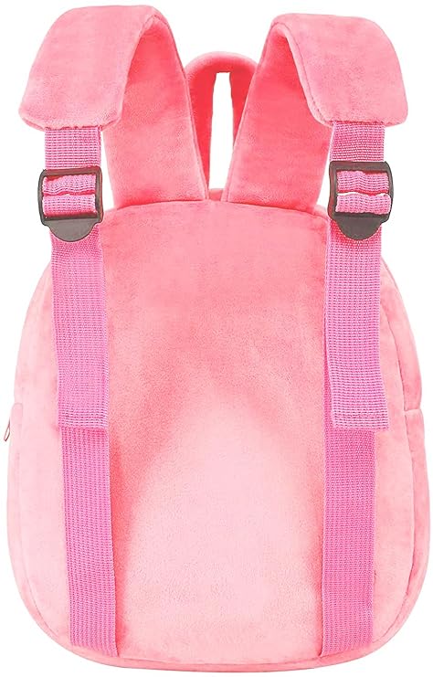 Kids Elephant Velvet Backpack – Soft Mini Playschool & Kindergarten Bag (Ages 1–5 Years)